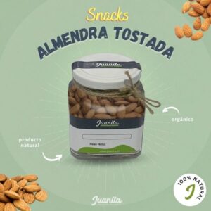 snack almendra tostada