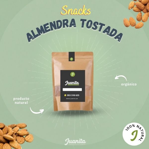snack almendra tostada bolsa snack almendra tostada bolsa