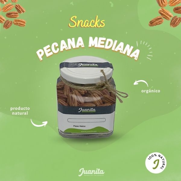 snack pecana mediana snack pecana mediana en frasco vidrio